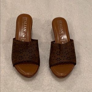 Italian shoemakers wedges size 7